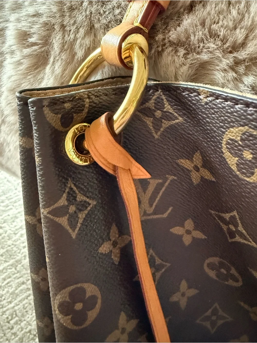 Louis Vuitton Graceful PM Monogram Hobo Shoulder Bag